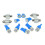 13Pcs Combo LED Lights Interior Package Kit Ice  T10 Dome Map License Plate Lamp Bulbs 1