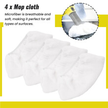 4 Pcs Microfiber Cover Set for Hand Nozzle EasyFix Steam Cleaner SC1, SC2, SC3, SC4, SC5