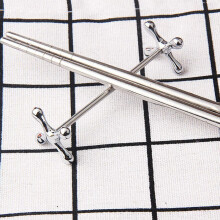 4 Pcs Zinc Alloy Chopsticks Rest Spoons Stand Forks Knifes Holder Rack Stand Metal Table Decoration (Silver)
