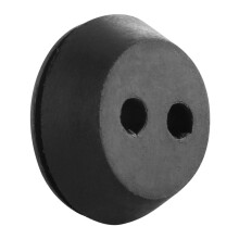 10 Pcs 2 Holes Fuel Tank Grommet Rubber with Fuel Pipe for Brush Cutter Grass Trimmer