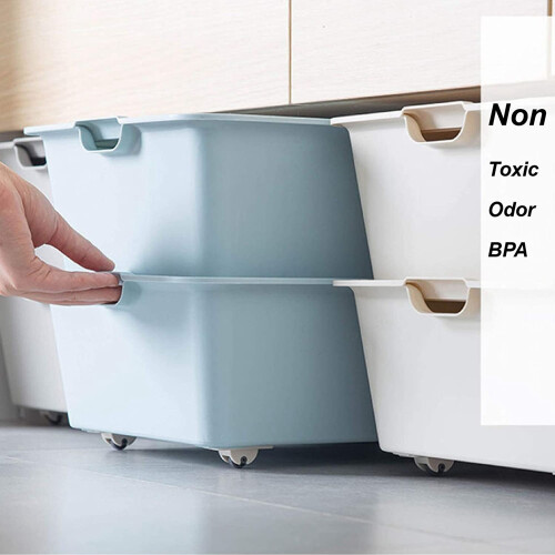 4 Pcs Self Adhesive Casters Wheels for Storage Box Trash Can Single Direction Non-Swivel Casters No Drilling