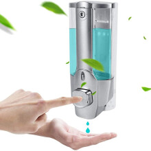Soap Dispenser, Hand Dispenser Wall Mounted, Hand Gel Dispenser Manual 350Ml, Shower Gel, Shampoo Dispensers for Kitchen