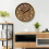 RelóGio de Parede de GrãO de Madeira Silencioso, RelóGio de Parede Retrô 3D para DecoraçãO de Moda/Sala de Estar, 12 Polegadas 10