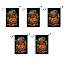 Number 2 Halloween Decoration Garden Flag Courtyard Garden Decoration Background Outdoor Holiday Flag Background