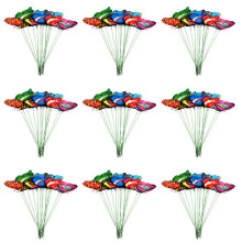 100PCS PVC Butterfly Outdoor Yard Crafts Outdoor Decor Butterflies for Office and Garden 25cm