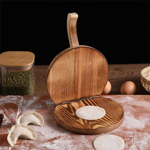 Dumplings Maker Dough Pressing Tool Dumpling Skin Artifact Machine DIY Kitchen Manual Wood Press Mold Kitchen Gadgets D 1