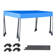 Removable Awning Canopy for Wagon Attachment Sun Shade Cover for 8 Inch Trolley Cart Tube PE Cloth Sun Shelters