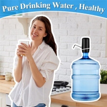 5 Gallon Water Dispenser, Electric Water Bottle Pump with and USB Charging, Portable Water Dispenser Pump Black