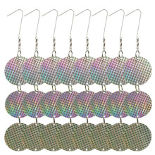 8PCS/Set Bird Repellent Discs Reflective Hanging Device to Keep Birds Away Like Wood Birds for Pigeons Wood Birds
