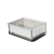 Small Grill Portable Foldable Grill Outdoor Grill Removable Part Versatile BBQ Tool for Barbecue Beach Without Tray