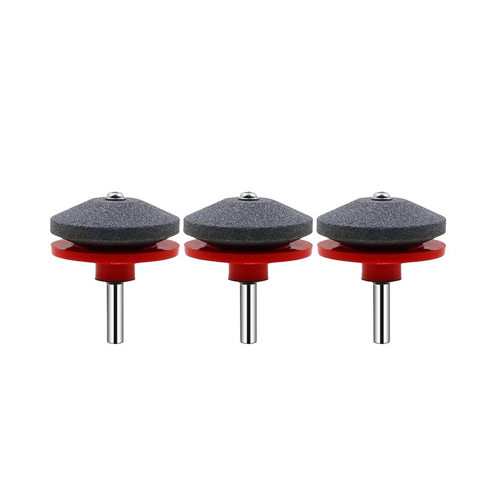 3Pcs Lawnmower Dull Blade Sharpener, Lawn Mower Blade Sharpener Tool, Universal Blade Sharpeners For Lawn Mowers,Red 4711227076865