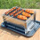 Small Grill Portable Foldable Grill Outdoor Grill Removable Part Versatile BBQ Tool for Barbecue Beach Without Tray 6