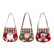 Cloth Christmas Gift Bag, Christmas -Bag Party Favor Bags, Cartoon Christmas Handbag Party Xmas Holiday Gift Bags