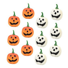 Petite Citrouille Artificielle de DéCoration D'Halloween Miniature, Fausse Citrouille RéAliste pour Ornement