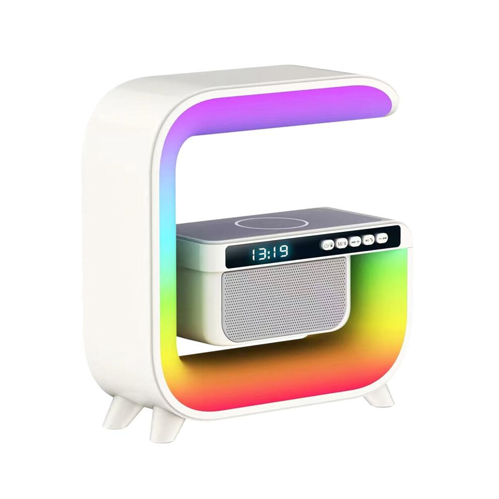 Speaker Alarm Clock Monitor 15W Wireless Charging Desktop Colorful Ambient Light 4712731494213