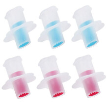 6 Pack Cupcake Plunger Cutter Pastry Corer Plunger Cutter Pastry Corer Decorating Divider Cake Filler Tool,3 Red+3