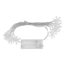 LED Snowflake String Light Outdoor för Jul TräDgåRdsdekor för Semesterbelysning Dekor BröLlopsdekor Light 1,5M 10Lamp