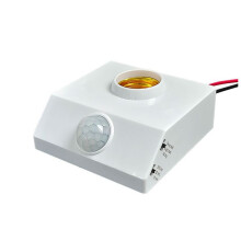 E27 LED Bulb Light Holder PIR Human Body Infrared Sensor Lamp Holder 220V with Regulate Motion Detector Lamp Base