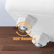 Caster Wheels for Small Appliances, 360Rotation Caster Wheels, Stainless Steel Rollers Universal Wheel 16Pcs White