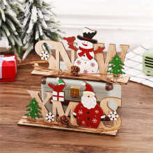 Christmas Ornaments Wooden Decor Family Party Christmas Atmosphere Layout Christmas Ornaments for Christmas Trees