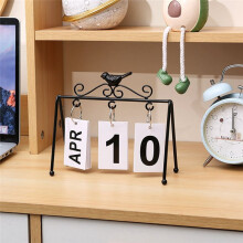Calendrier D'Oiseaux DéCor Calendrier de Bureau Calendrier Debout Calendrier de Bureau Quotidien Calendrier de Bureau Calendrier de Table, Or