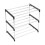 Stackable Small Shoe Rack, Entryway, Hallway and Closet Space Saving Storage and Organization (3-Tier, Black) 2