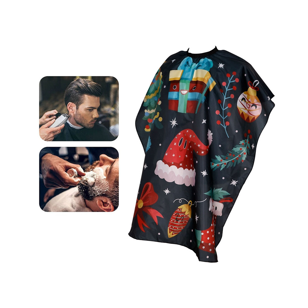 Typecat Christmas Kids Hairdressing Cape Hairdresser Cartoon Pattern Hair Styling Gown Shop Household Barber Cape Apron
