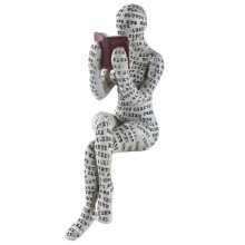 Home Decor Pulp Reading Women Thinker Statue Aesthetic Sculpture Room Decor Modern Abstract Decoration Shelf Table D