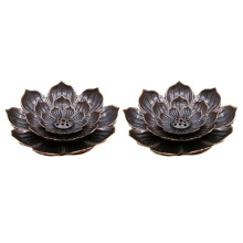 BrûLeur D'Encens 2 PièCes, Porte-Encens pour Bâtons, Porte-Bâton D'Encens Lotus avec Cendrier Amovible