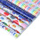 Set med 6 Omslagspapper, för Födelsedagsfest Omslagspapper Presentpapper, Presentpapper för Presentförpackning 2