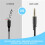 Replacement Headset Cable, 2.0M Inline Mute Cable Cord for Astro A10/A40 Gaming Headsets  Ps4 Controller Headphone 4