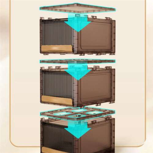 Stackable Storage Bins with Drawers Lids,Plastic White Closet Organizers and Storage,Clear Flip Door for Clothes Storage