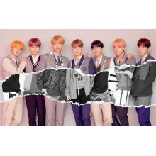 Kits de Ponto Cruz Diy Pintura com Diamante Kpop Broca de Bordado Diamante DecoraçãO para Casa Arte de Parede