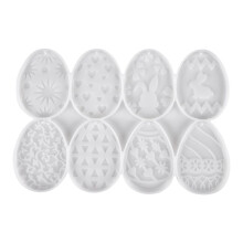 Stampo nel Silicone Portachiavi di Pasqua Stampo nel Resina Epossidica di Cristallo Decorativo per Coniglietto di Uova di Pasqua DIY per Pasqua DIY