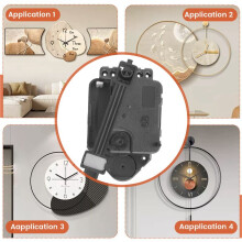 DIY Quartz Pendulum Clock Mechanism Movement Wall Clock Motor Repair Parts Replacement Home Quartz Clockwork Tool 16.5mm