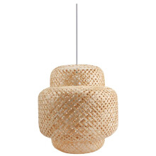 Lampada un Sospensione Moderna nel Bambù Lampada un Sospensione nel Rattan Lampadario nel Vimini di Bambù Lampada un Sospensione un Soffitto