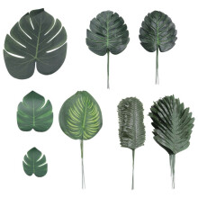 88 Stuks Jungle Bladeren 8 Soorten Faux Tropische Monstera Bladeren met Stengels voor Hawaiian Luau Party Strand Thema Party