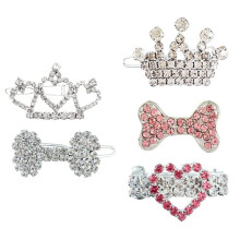 5 StüCke Welpen Kristall Strass Haarspange Friseur Haarschmuck Hund Headwear Pet Grooming Produkte