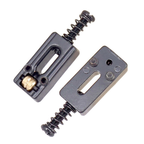6 St Metallgitarrbro Sadelboll RullsträNg Tremolo Bridge-Sadlar för Elektriska Gitarrbytesdelar, Svart 2