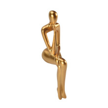 EstáTua Do Pensador Escultura Figura Abstrata Ornamentos Pequenos EstáTua de Resina EstáTua de Ouro Abstrato DecoraçãO de EscritóRio C