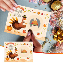 48 Tarjetas para Raspar de Pavo, Tarjetas para Raspar de Fiesta de AccióN de Gracias, para el Juego de Fiesta del DíA Feliz del Pavo