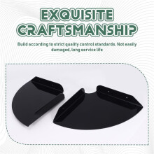 Lot de 2 éTagèRes D'Angle Flottantes en Acrylique pour Montage Mural, éTagèRe de Douche, éTagèRes D'Angle Suspendues, Affichage Mural (Noir)