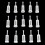 30Pcs Universal Tool Filters Disposable HVLP Feed Paint Strainers Fine 3