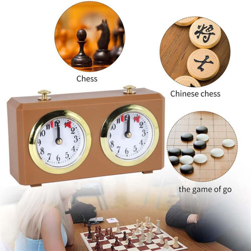 Mechanical Chess Clock Analog for Chess Game Timer Clock Official Clocks Timers No Battery Needed 2