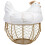 Ceramic Iron Chicken Egg Basket Holder Snack Fruit Sundries Storage Box Hen Ornaments Container Organizer Rack-A 1