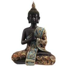 EstáTua de Buda Tailândia Escultura Resina Feito à MãO Budismo Hindu Feng Shui Estatueta MeditaçãO DecoraçãO de Casa Ornamento