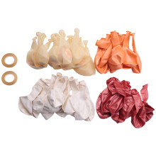 Rose Gold Confetti Latex Peach Balloons, 50 Pack 12 Inch White Balloons for Birthday Party Graduation Decorations
