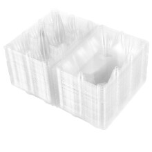 36Pcs Egg Cartons Clear Plastic Egg Holder Storage Container Egg Tray for Family Pasture,Refrigerator Storage,6 Grids