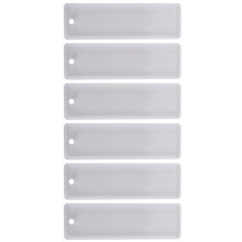 6 StüCk / Set 3,7 Zoll Recht Eck Silikon Lese Zeichen Form DIY Lese Zeichen Form Herstellung Epoxid Harz Schmuck Handwerk Transparente Form