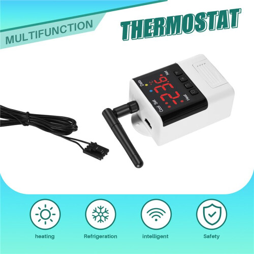 Wireless Wifi Temperature Controller Thermostat AC110-220V DTC1201 NTC Sensor Digital Display APP Control for  Home